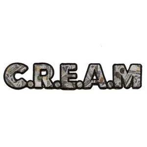 Cash Rules Everything Around Me C.R.E.A.M. Get The Money Toppa Ferro Ricamato - Foto 1 di 2