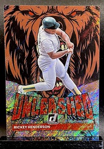 2022 Donruss Ricky Henderson UNLEASHED Diamond Parallel UL-17 Oakland A’s HOF