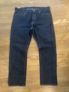J Crew Kaihara Denim Straight Jeans Mens Size 38x32 Blue Style 1040 Cotton - Picture 1 of 6