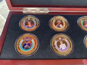 DIANA PRINCESS OF WALES Collezione Monete Bradford Nuova Nuova Nuova Oro 24K LTD 2017 - Foto 1 di 6