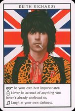 Keith Richards, Rolling Stones,  Oversized Pop Rock Tarot Trading Card 2019 Mint