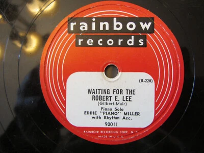 EDDIE "PIANO" MILLER WAITING FOR THE ROBERT E. LEE/WHO Rainbow 90011 Dance VG+ - Image 1 of 4