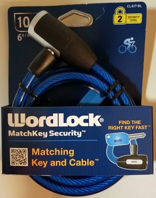 WordLock MatchKey Security Matching Key and Cable CL-617-BL (Blue) - Image 1 of 2