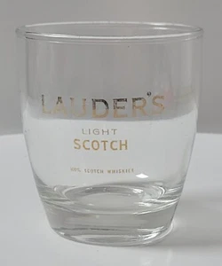 Vidrio de colección Lauder's Light whisky escocés bajo bola antigua - Imagen 1 de 10