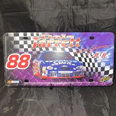 Placa de matrícula de metal Dale Jarrett 88 Robert Yates Racing Fan Fueler NASCAR Foto 1 de 4