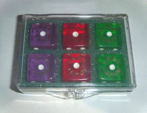 Vintage Lake Tahoe Casino Dice Set With Case From Harvey's - Picture 1 of 4