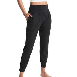 Athleta Womens XS Salutation Joggers in Powervita Black Buttery Soft Stretch EUC - Picture 1 of 9