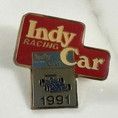 1991 Indy Car Racing Auto Racing Cars Lapel Pin Pinback - Image 1 of 2