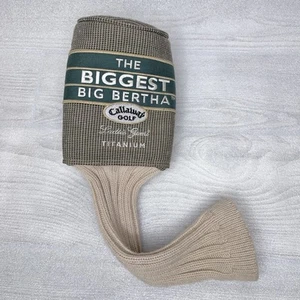 Callaway Head Cover The Biggest Big Bertha Driver Ladies Gems Titanium Tan/Green - Picture 1 of 6
