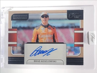 BRAD KESELOWSKI 2025 PANINI TURN FOUR CENTER STAGE HOLO SILVER AUTO /75 Q2277 - Image 1 of 2