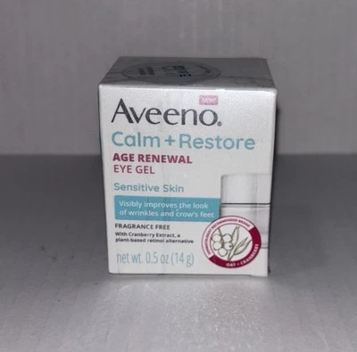 Gel de ojos Aveeno Calm + Restore Age Renewal piel sensible red peso, 0,5 OZ Foto 1 de 3