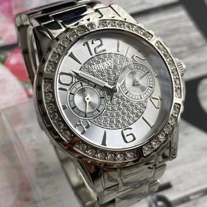 Reloj Guess SUNNY Damas Diseñador Doble Esferas Subsidiarias Día Fecha Acero Caja 36mm - Imagen 1 de 7