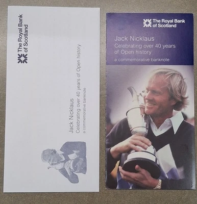 Royal Bank Of Scotland Jack Nicklaus £5 Five Pound Pounds 2005 Note - Image 1 of 4