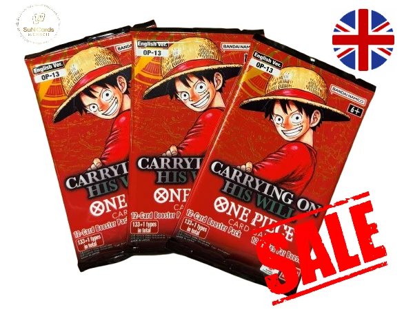One Piece TCG - CARRYING ON HIS WILL - OP-13 LIGHT Booster ENGLISCH Sealed OVP