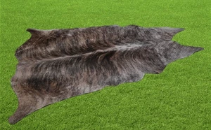 100% Genuine Cow hide Rug Area Carpet Skin Leather 27.08 sq.feet (65"x60") A771N - Picture 1 of 3