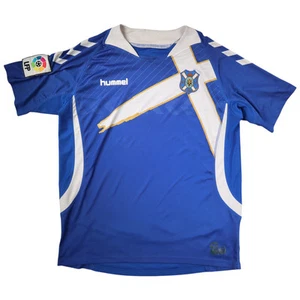 Camiseta CD Tenerife Visitante 2013/14 Hummel Hombre Fútbol Azul Manga Corta Cuello Redondo - Imagen 1 de 8