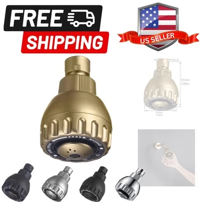 Cabezal de ducha de alta presión 3 ajustes fijo ducha superior 2,5 pulgadas alto flujo... Foto 1 de 4