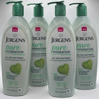 4PK Jergens Pure Hydration ~ Plant Based Moisturizer ~ 13 FL OZ EACH ~ READ - Image 1 of 4
