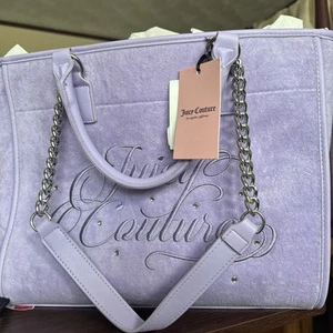 Borsa Juicy Couture Viola Diamante Beach Couture - Foto 1 di 4