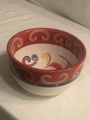 Better Homes Garden Mediterranean Swirl Home Interior Soup Salad Cereal Bowl EUC - Image 1 of 4