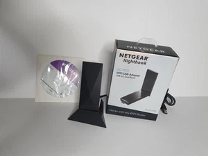 Netgear Nighthawk AC1900 Wi-Fi USB 3.0 Adapter With STAND & DISK - Afbeelding 1 van 13