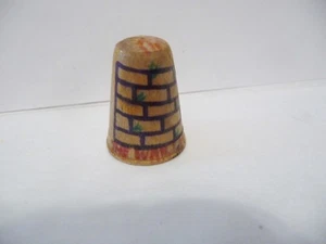 FINGERHUT VINTAGE HANDBEMALT HOLZ ISRAEL "DIE KLAGEMAUER" - Bild 1 von 5