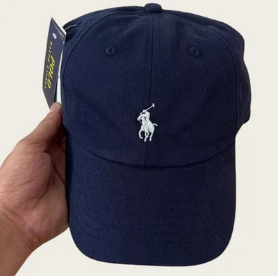 Polo Ralph Lauren Cotton Chino Ball Cap buckled strap Adjustable Curved Brim - Image 1 of 4