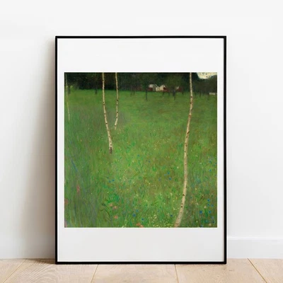 Impresión artística Klimt Granja con abedules giclee póster galería arte de pared vintage Foto 1 de 4
