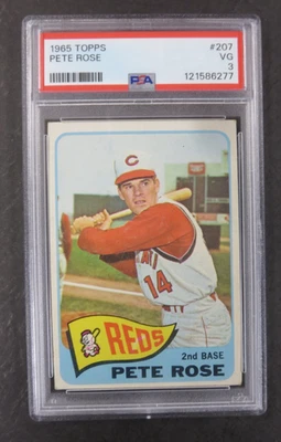 1965 Topps Pete Rose #207 PSA 3 - Image 1 of 3
