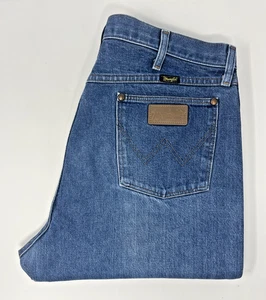 Wrangler Cowboy Cut Jeans W38 L36 Mens Blue 13MWZ Straight Denim Made in USA - Picture 1 of 16