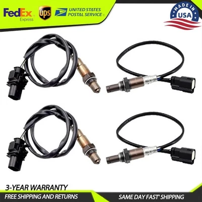 4pcs Upper+Lower Oxygen Sensor For Ford Flex 3.5L Lincoln MKS MKT 3.7L 2011 2012 Foto 1 de 4