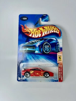 Hot Wheels 2004 Ferrari Heat 2/5 Ferrari F355 Challenge Red Collector #129 New - Image 1 of 4