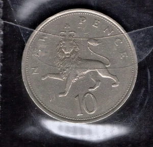 S396: Moneta Coin GRAN BRETAGNA 10 New Pence 1974 - Picture 1 of 1