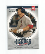 MARK McGWIRE (St. Louis Cardinals) 2002 UPPER DECK HEROES OF BASEBALL INSERT #7