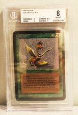 MTG MAGIC THE GATHERING ALPHA COCKATRICE**BGS 8**0007064140**NEAR MINT