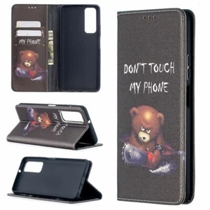 Funda protectora de cuero artificial para móvil Huawei P Smart 2021 motivo 1 funda funda funda funda funda funda funda funda funda funda funda funda funda - Imagen 1 de 7