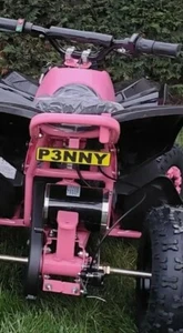 MINI SMALL 3D Bike Reg Show Plaque non road legal with boarder - Picture 1 of 3