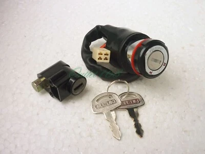 Steering Lock SET Key Switch Main Ignition P Function For Suzuki GT 185 GT185 - Image 1 of 4