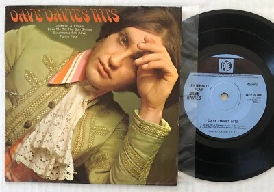 THE KINKS Dave Davies Hits 1968 ORG UK Pye 7" EP Death Of A Clown 45 VG+ - Image 1 of 2