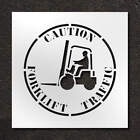 RAE STL-116-12415 Stencil,Caution Forklift Traffic,24 in 29EN52