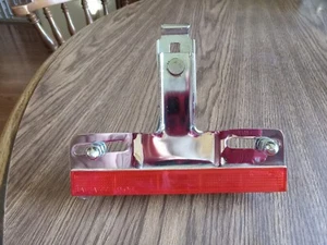 Harley Davidson Sportster Chrome License Plate Mounting Bracket With Reflector - Bild 1 von 5