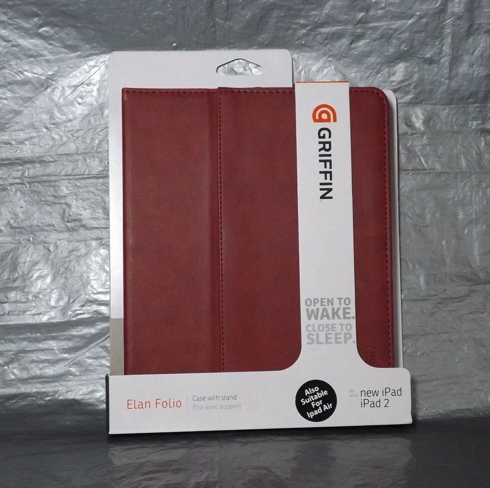 Griffin Protection Case For iPad iPad 2 iPad Air Red Folding Folio D9 - Image 1 of 4
