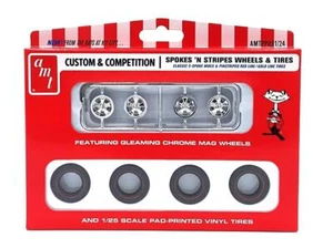 New AMT 1:25 Scale Spokes & Stripes Wheel and Tire Pack AMTPP031 - Picture 1 of 2