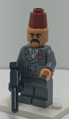 Lego Indiana Jones Kazim Minifigura con Pistola 7197 Iaj041 Raro 2009 Guardián del Grial Foto 1 de 2