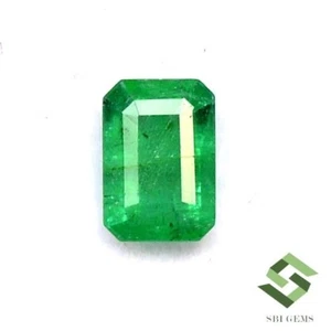 5.50x4 mm Certified Natural Emerald Octagon Cut 0.39 CTS Faceted  Loose Gemstone - Picture 1 of 6