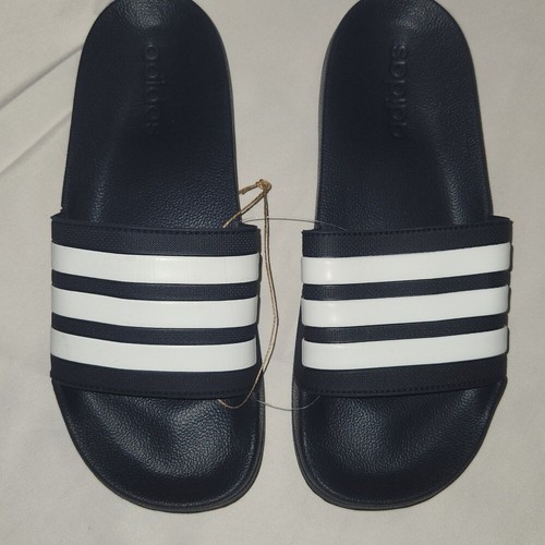 Scivoli doccia Adidas nuovi senza etichette Adilette blu unisex taglia 9