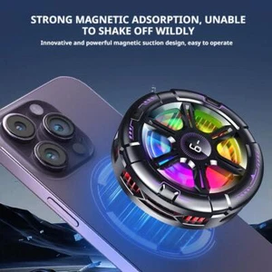 Wireless Fast Charging Semiconductor Mobile Phone Cooler Cooling Fan Radiat V8Z1 - Photo 1 sur 9