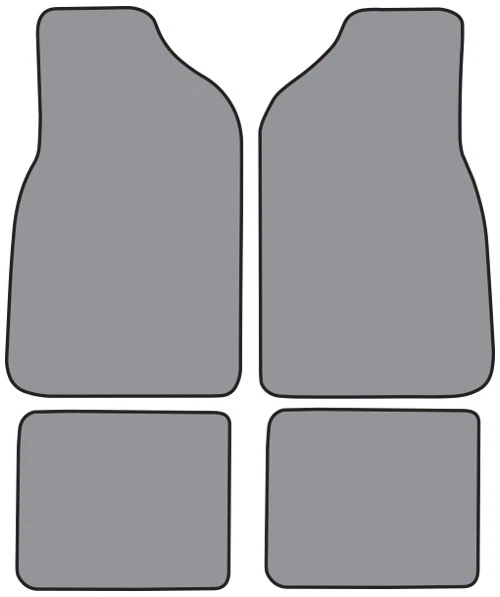1987-1995 Chrysler LeBaron Convertible Cutpile Carpet Floor Mat 4pc - Image 1 of 1