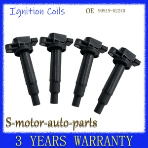 4PCS 90919-02240 Ignition Coil For Scion Toyota Camry Prius Yaris 2001-2016 1.5L - Picture 1 of 5