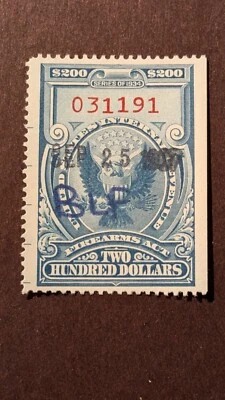 U.S. stamp #RY6 extra fine used - Image 1 of 2